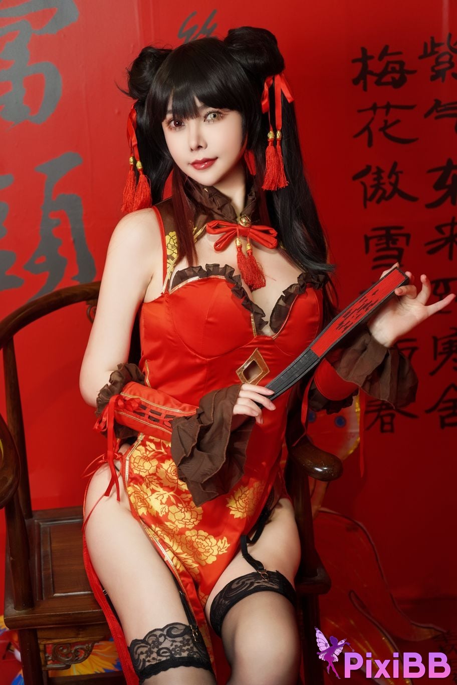 Cosplay Amazon Catfish Tokizaki Kurosan Cheongsam PixiBB.COM 024