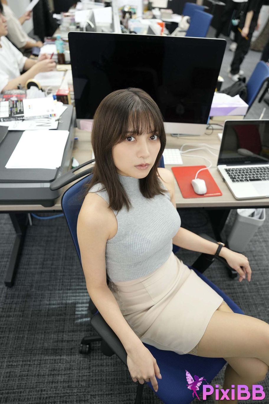 Japanese Idol Momotsuki Nashiko Noko Digital Photo Collection W i l o v e b r d u c t x p n s Blue Grass PixiBB.COM 035