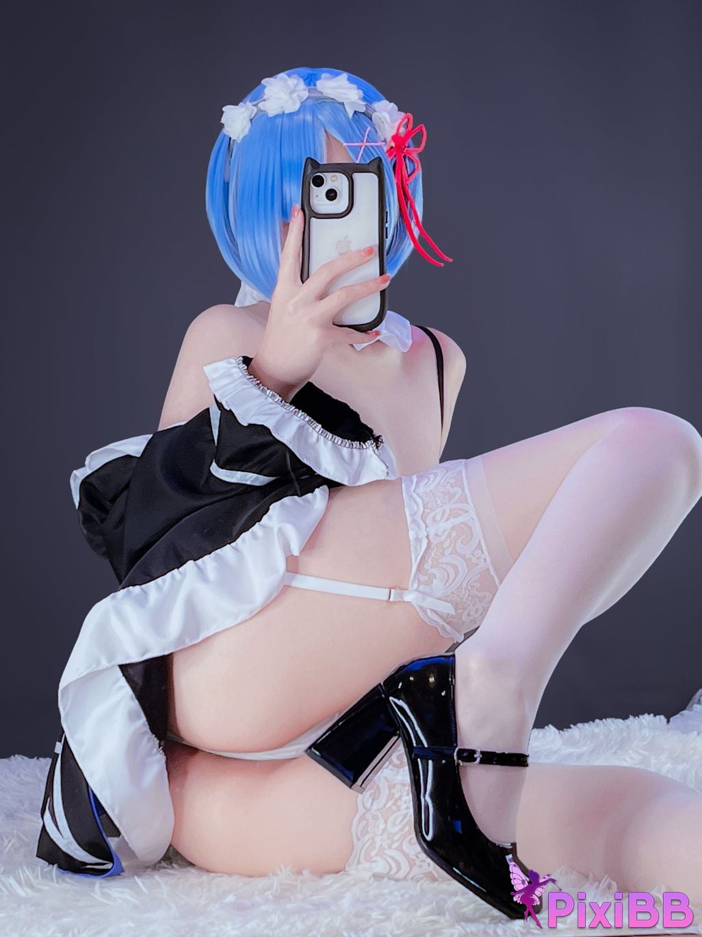 Cosplayer Ayame base White Srem PixiBB.COM 033