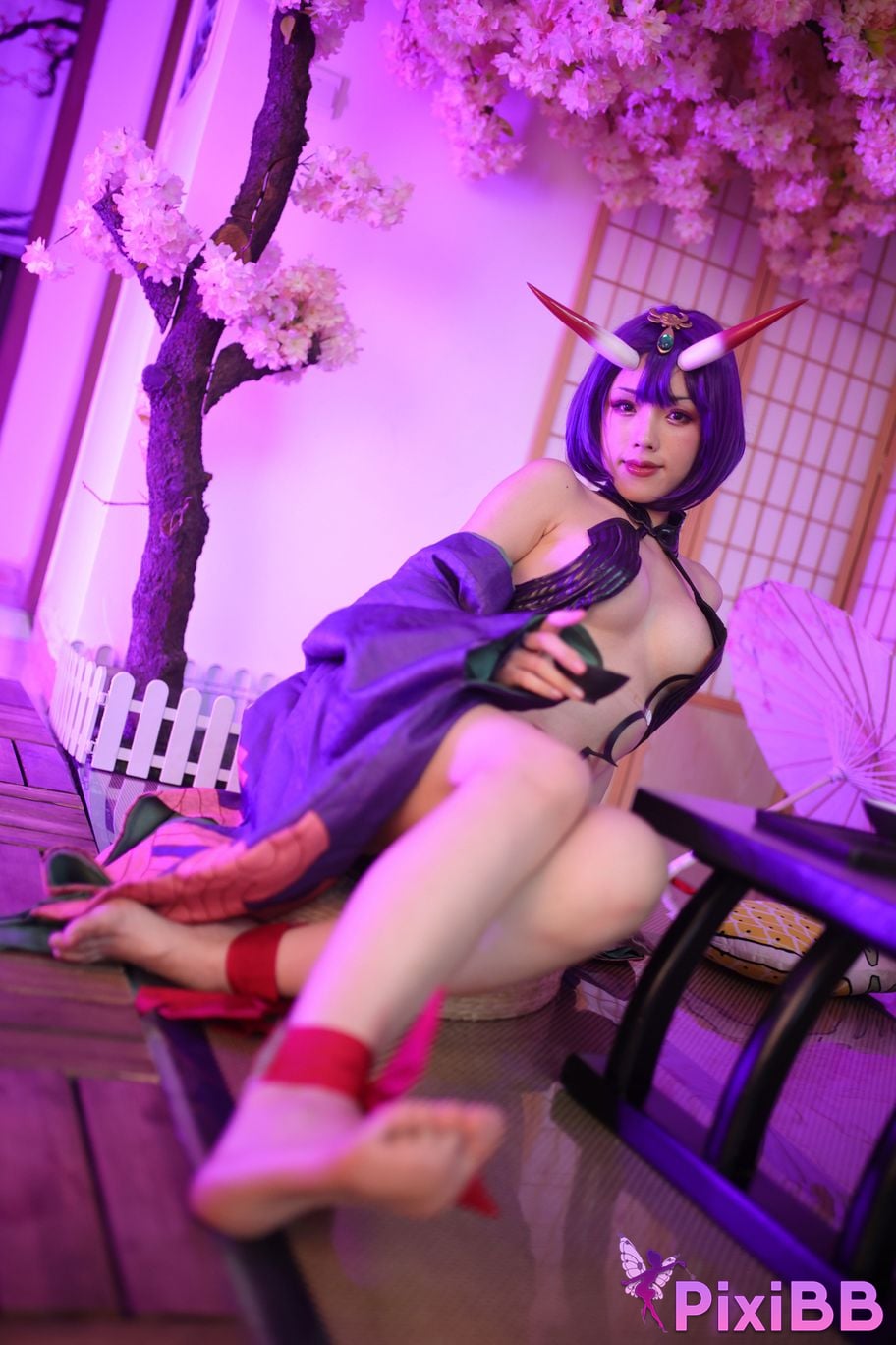 Cosplayer Titanium alloy TiTi Drinking wine PixiBB.COM 035