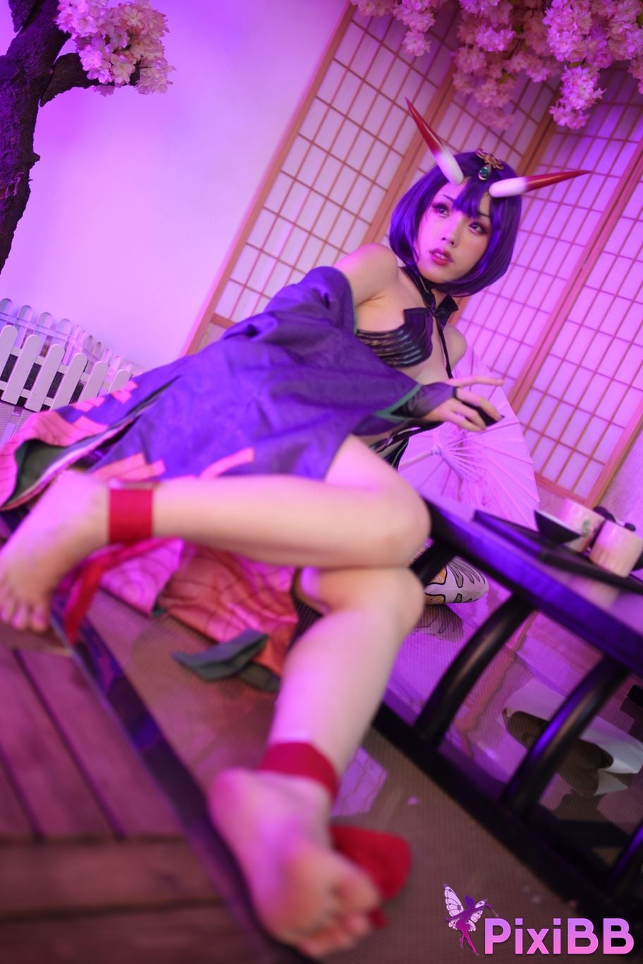 Cosplayer Titanium alloy TiTi Drinking wine PixiBB.COM 043