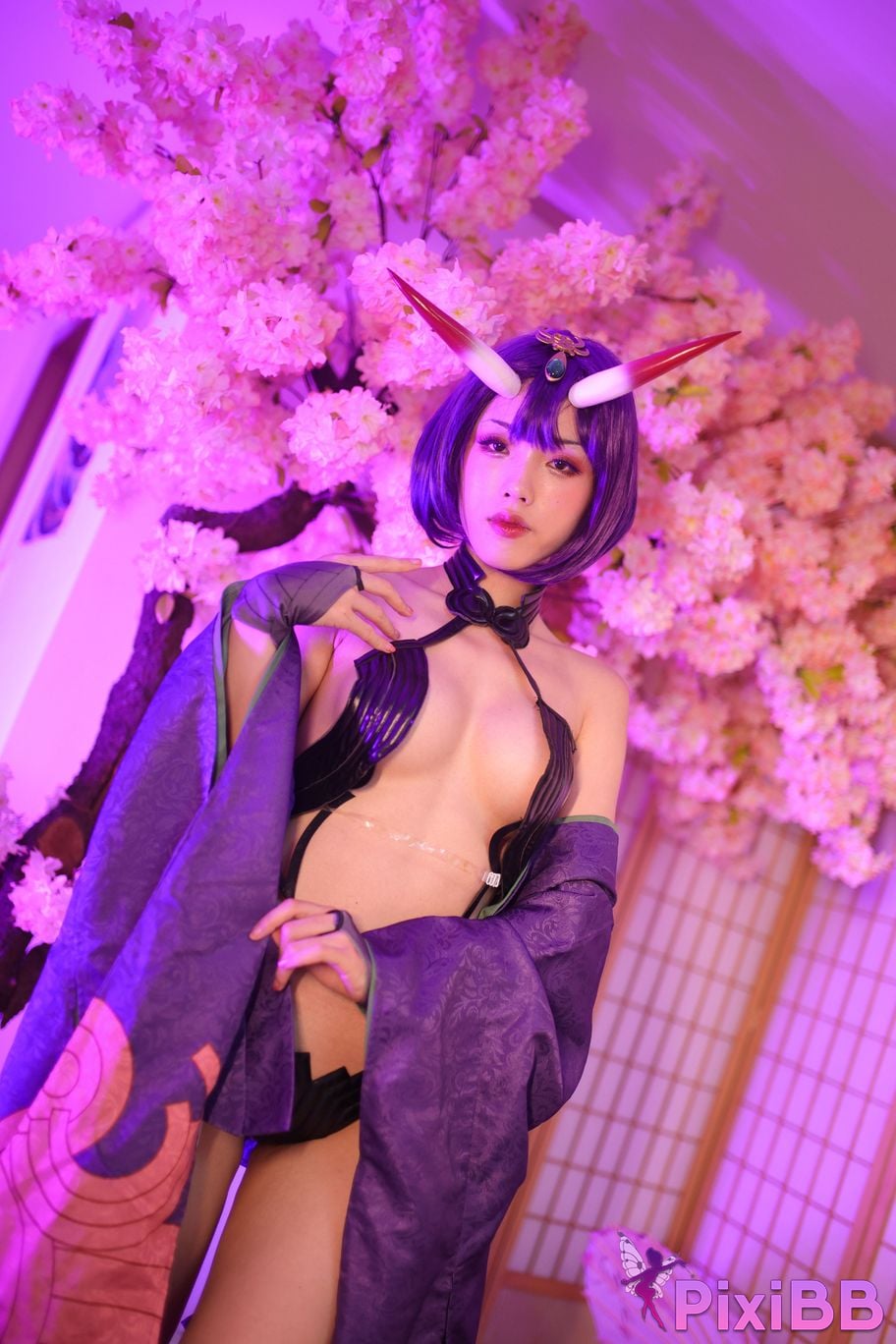 Cosplayer Titanium alloy TiTi Drinking wine PixiBB.COM 048