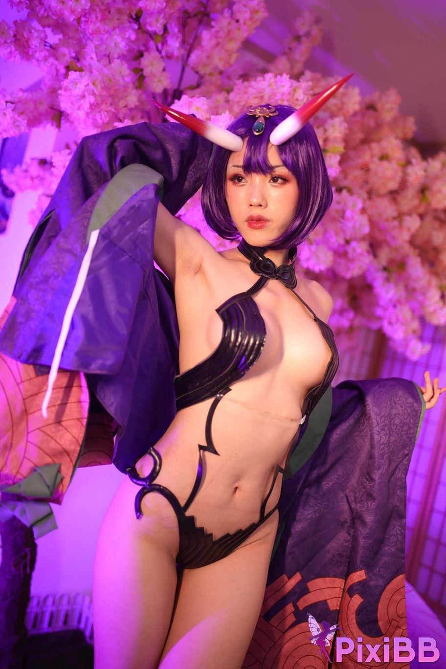 Cosplayer Titanium alloy TiTi Drinking wine PixiBB.COM 054