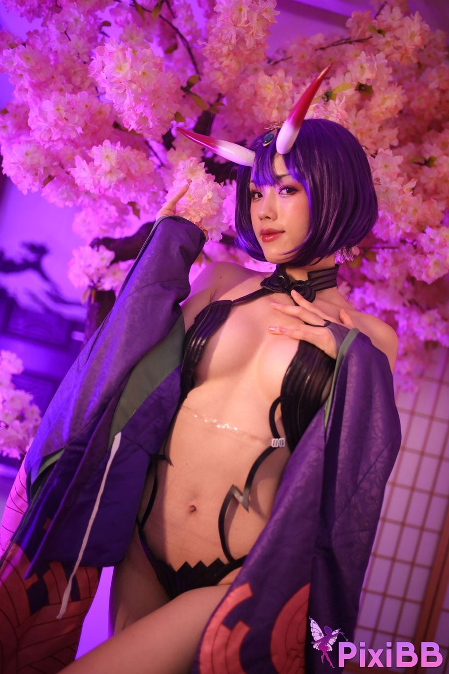 Cosplayer Titanium alloy TiTi Drinking wine PixiBB.COM 058