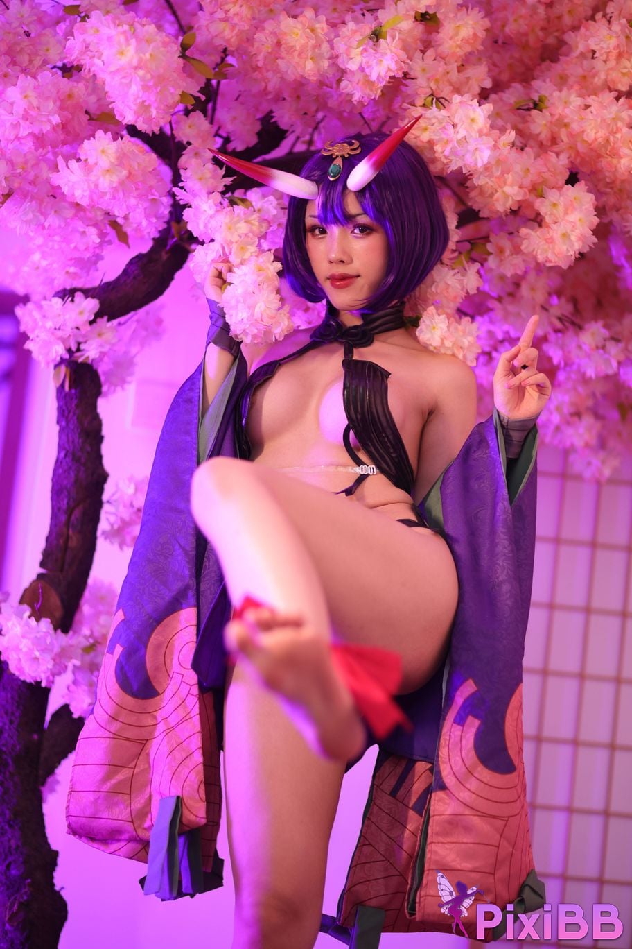 Cosplayer Titanium alloy TiTi Drinking wine PixiBB.COM 065