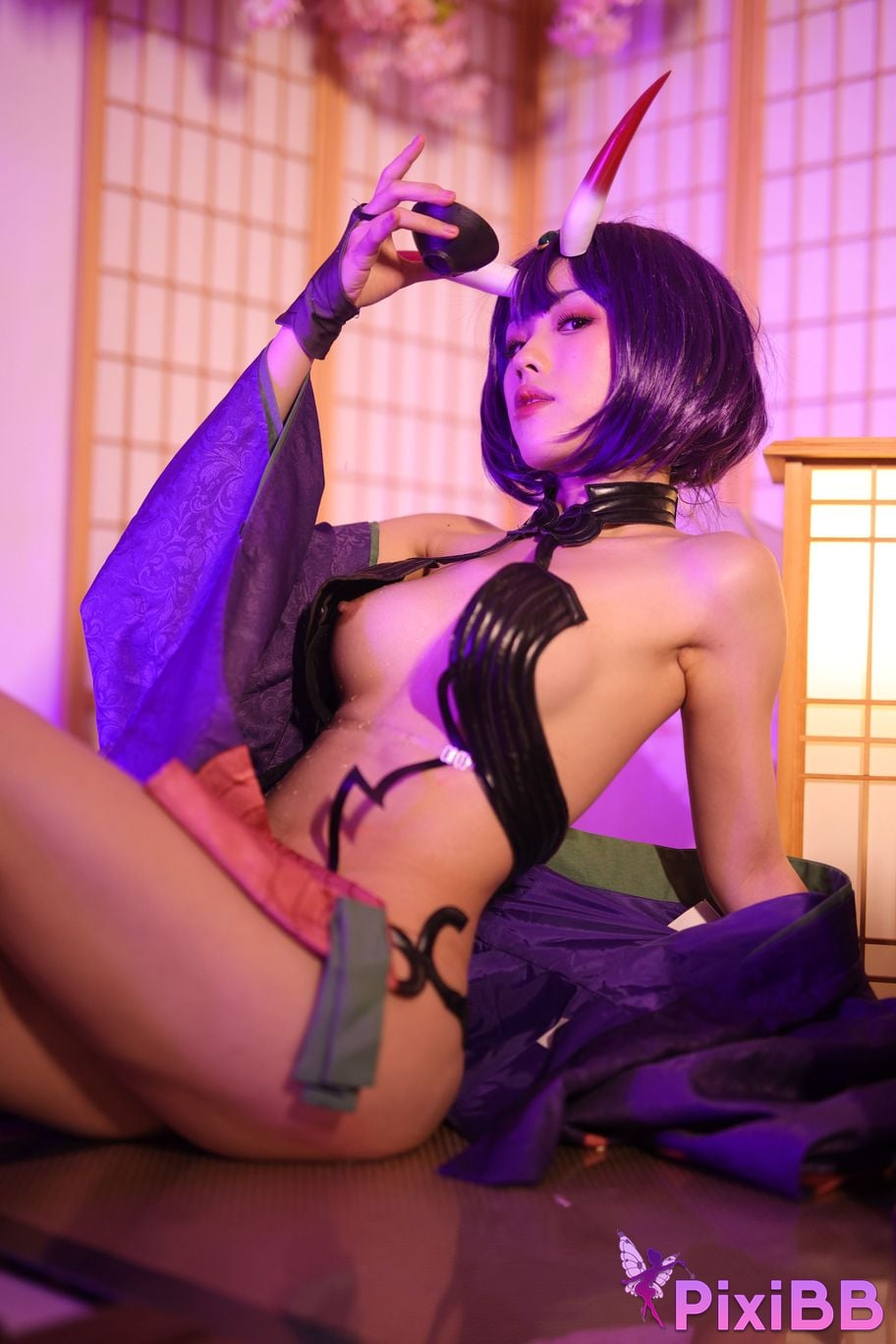 Cosplayer Titanium alloy TiTi Drinking wine PixiBB.COM 126