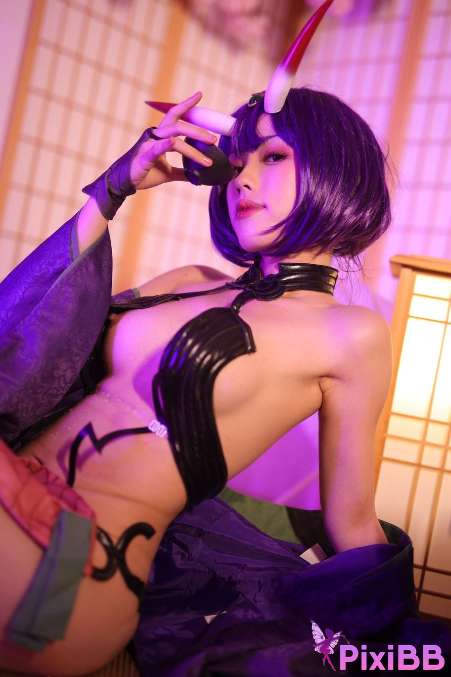 Cosplayer Titanium alloy TiTi Drinking wine PixiBB.COM 128