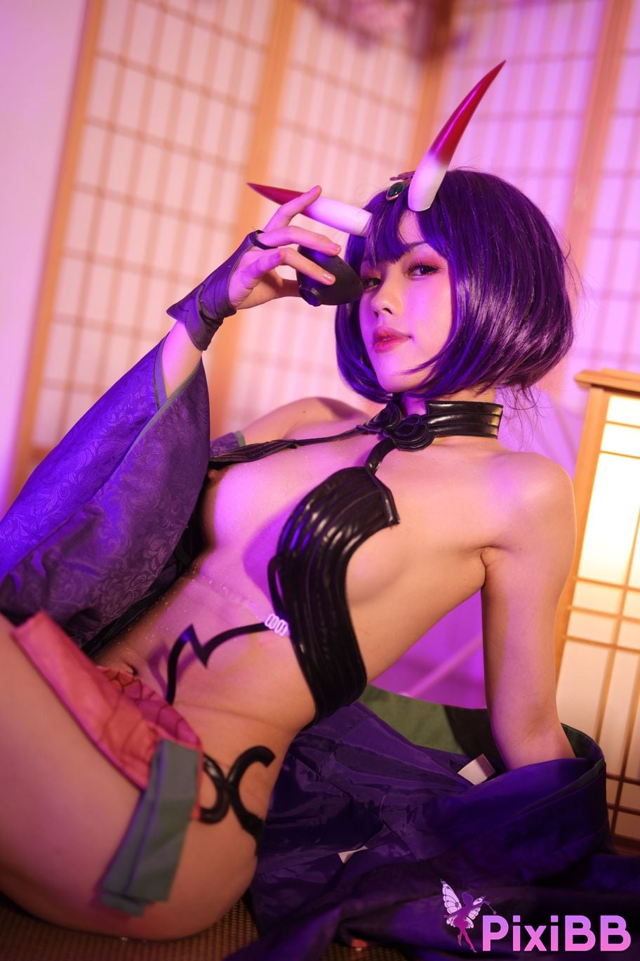 Cosplayer Titanium alloy TiTi Drinking wine PixiBB.COM 129