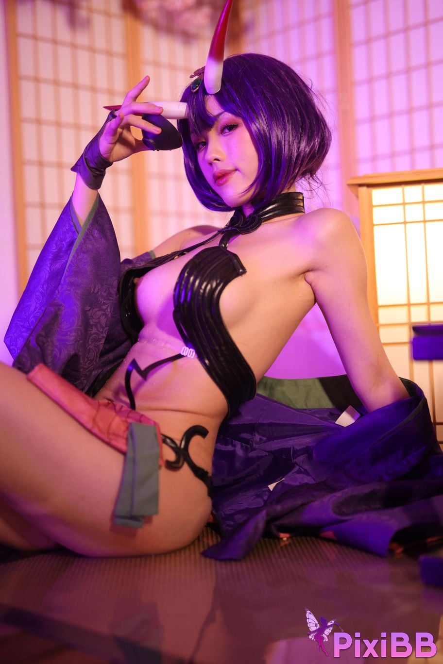 Cosplayer Titanium alloy TiTi Drinking wine PixiBB.COM 131