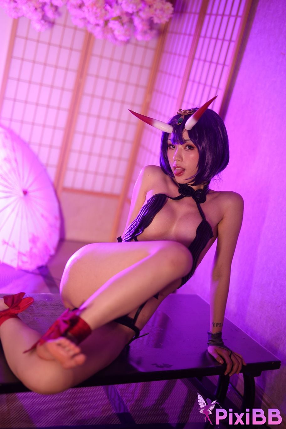 Cosplayer Titanium alloy TiTi Drinking wine PixiBB.COM 218