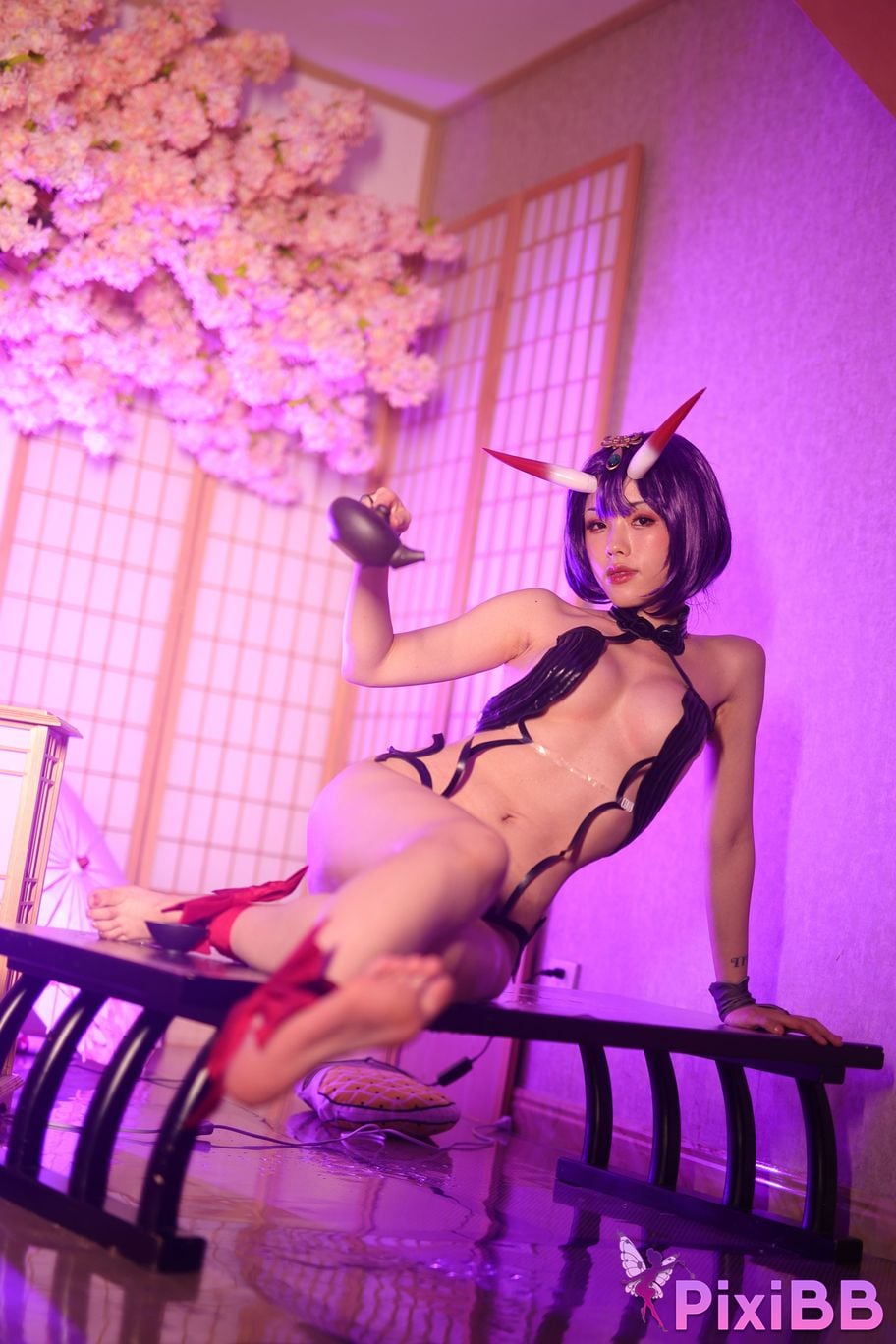 Cosplayer Titanium alloy TiTi Drinking wine PixiBB.COM 231