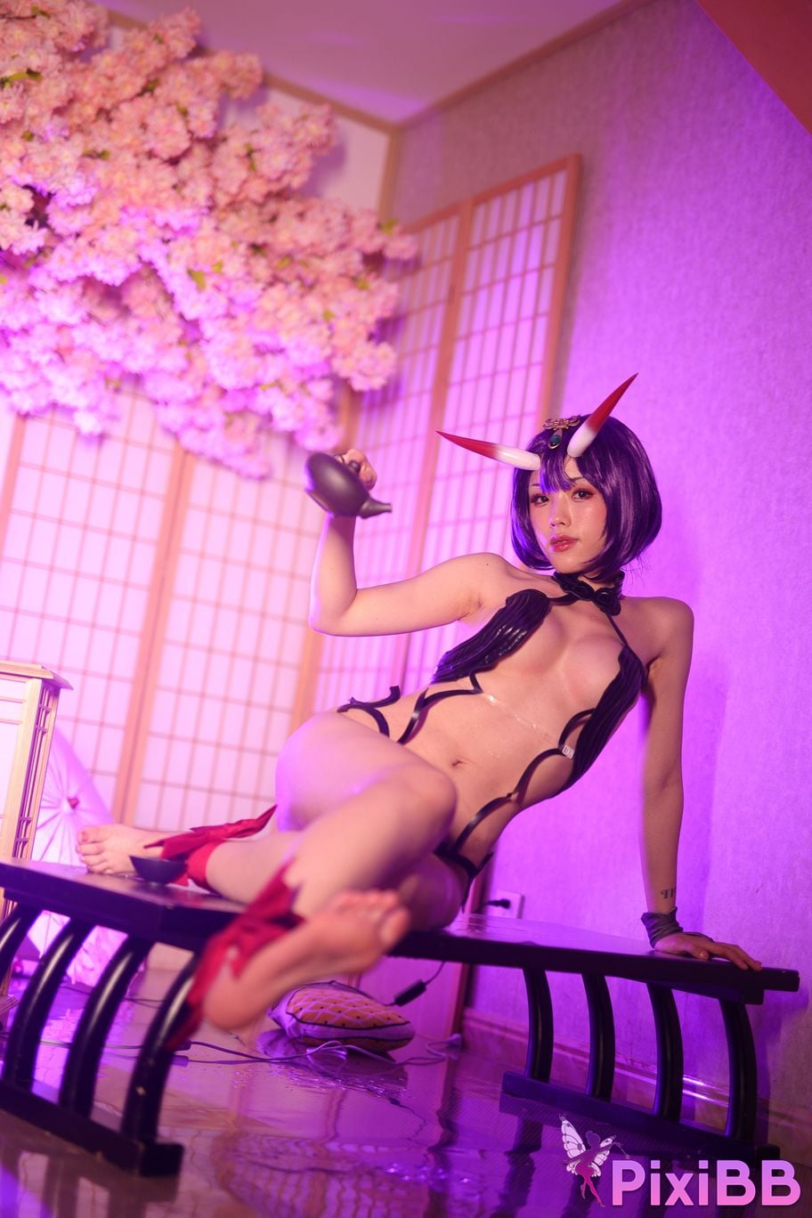 Cosplayer Titanium alloy TiTi Drinking wine PixiBB.COM 232