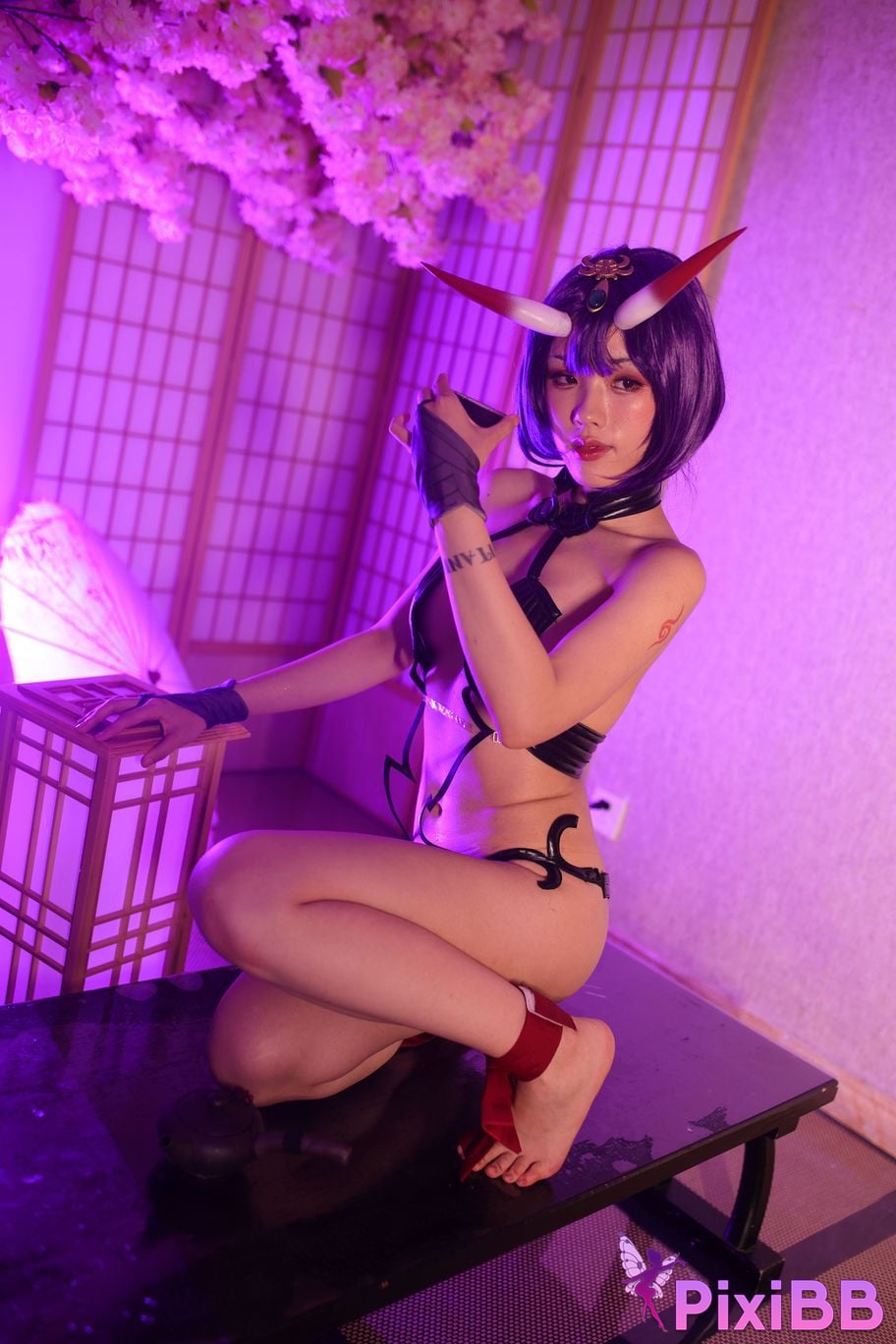 Cosplayer Titanium alloy TiTi Drinking wine PixiBB.COM 294