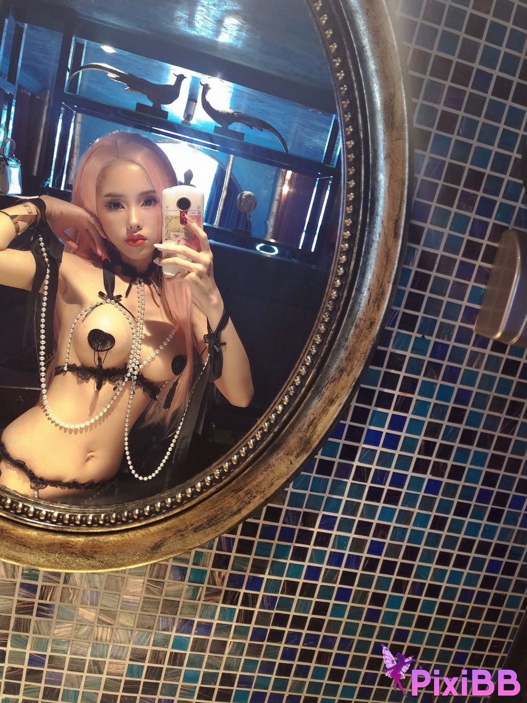 Cosplayer Titanium alloy TiTi pearl underwear PixiBB.COM 008