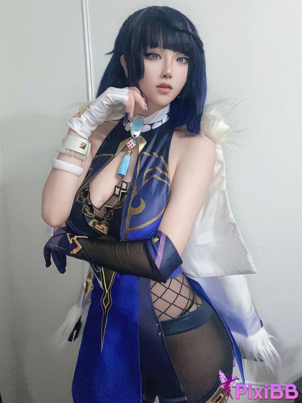 Cosplay cheese block wii Yelan selfie PixiBB.COM 010