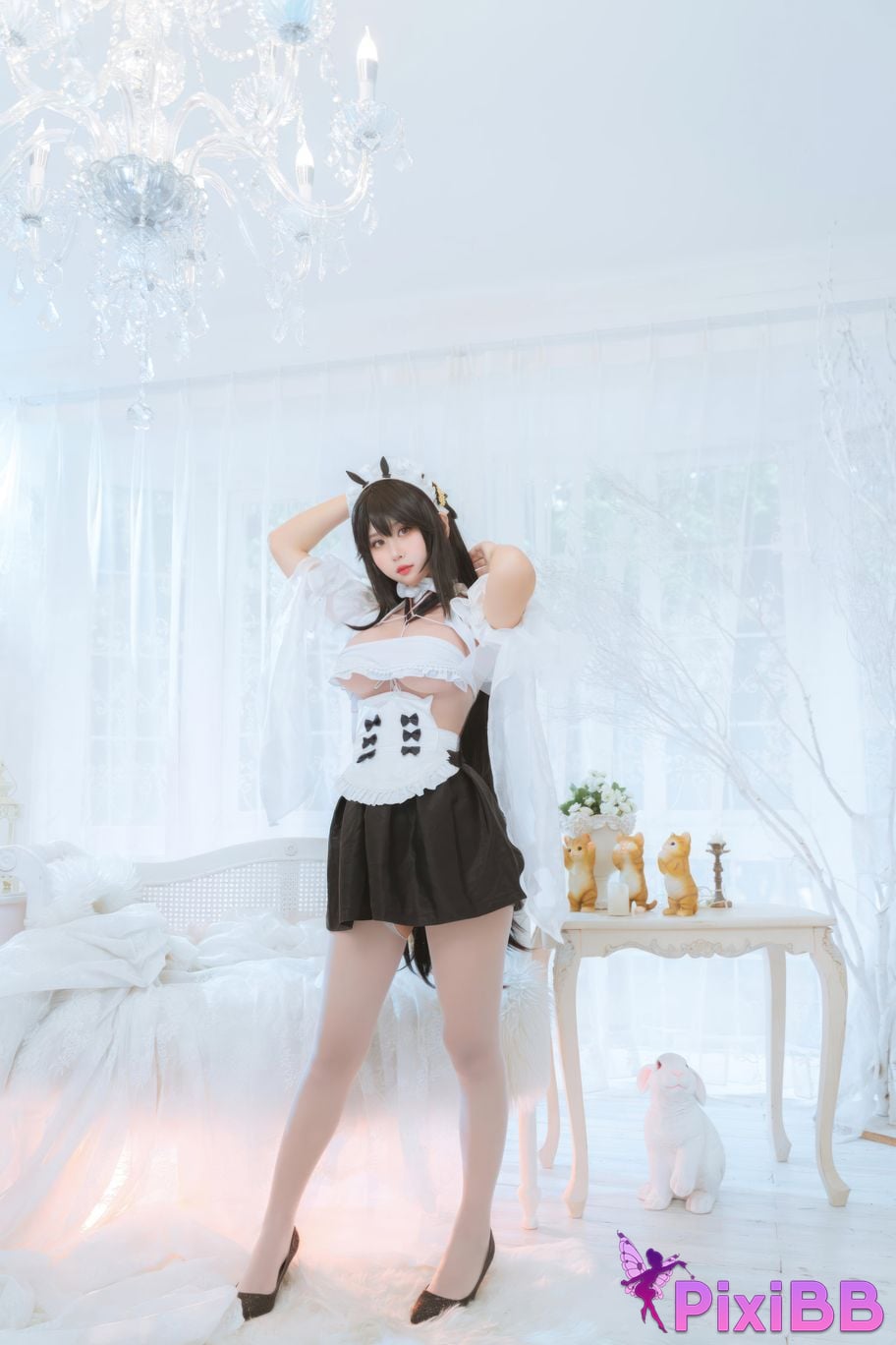 Cosplayer sprout o0 azur lane Not scratching the maid PixiBB.COM 032