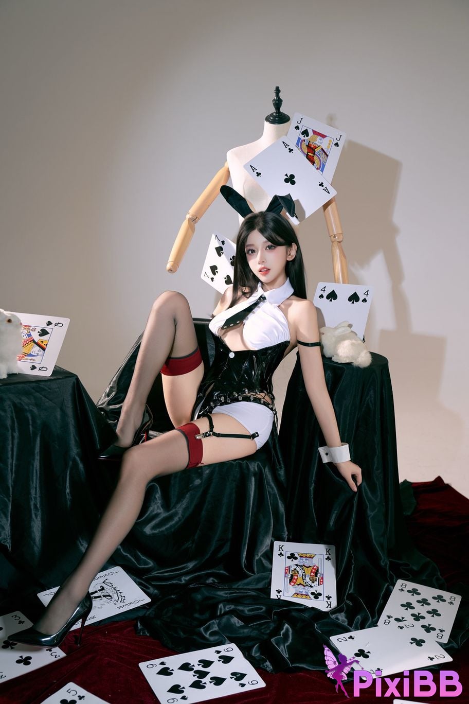 Cosplay Expired Rice Noodle Meow 25 Years of Chinese Valentines Limited Captain Picture Card Bunny Girl PixiBB.COM 012