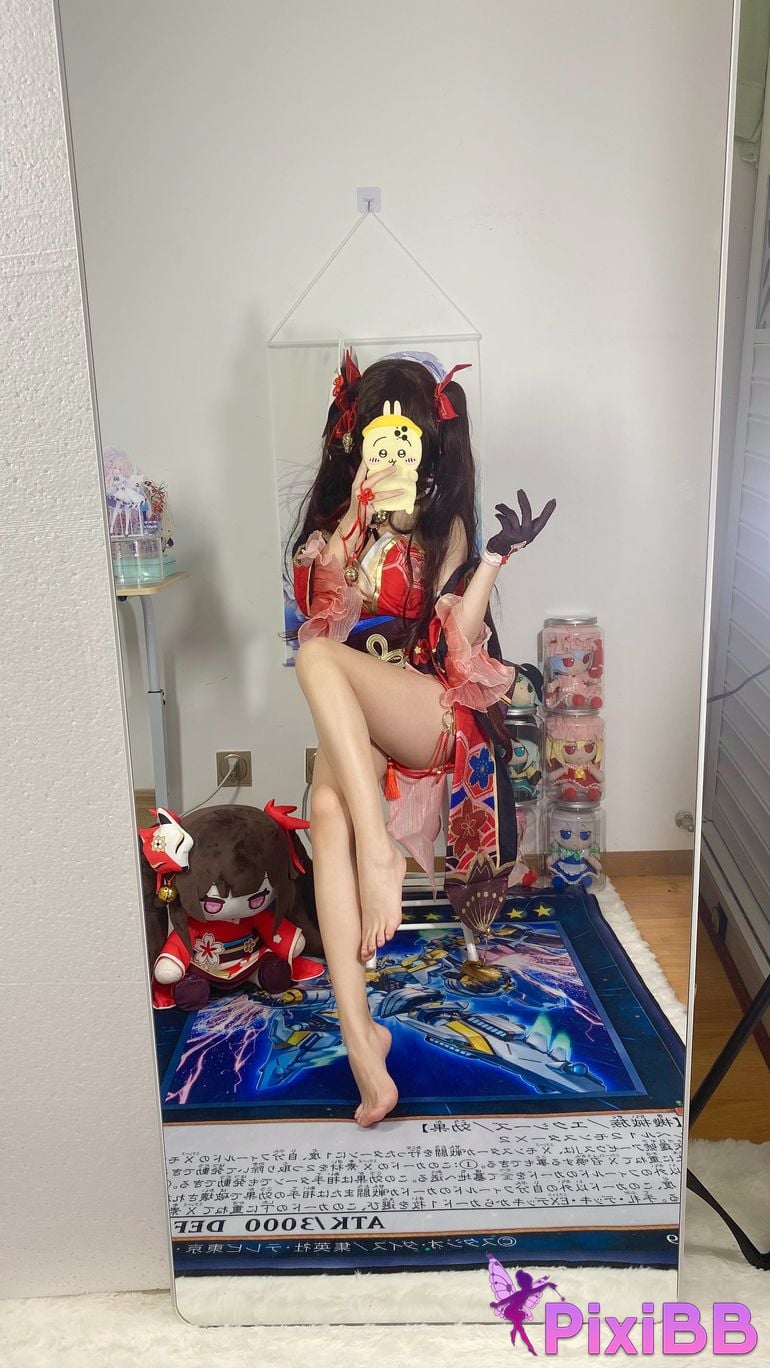 Cosplayer white oak Shirly Collapse Stardome Railway firework PixiBB.COM 001