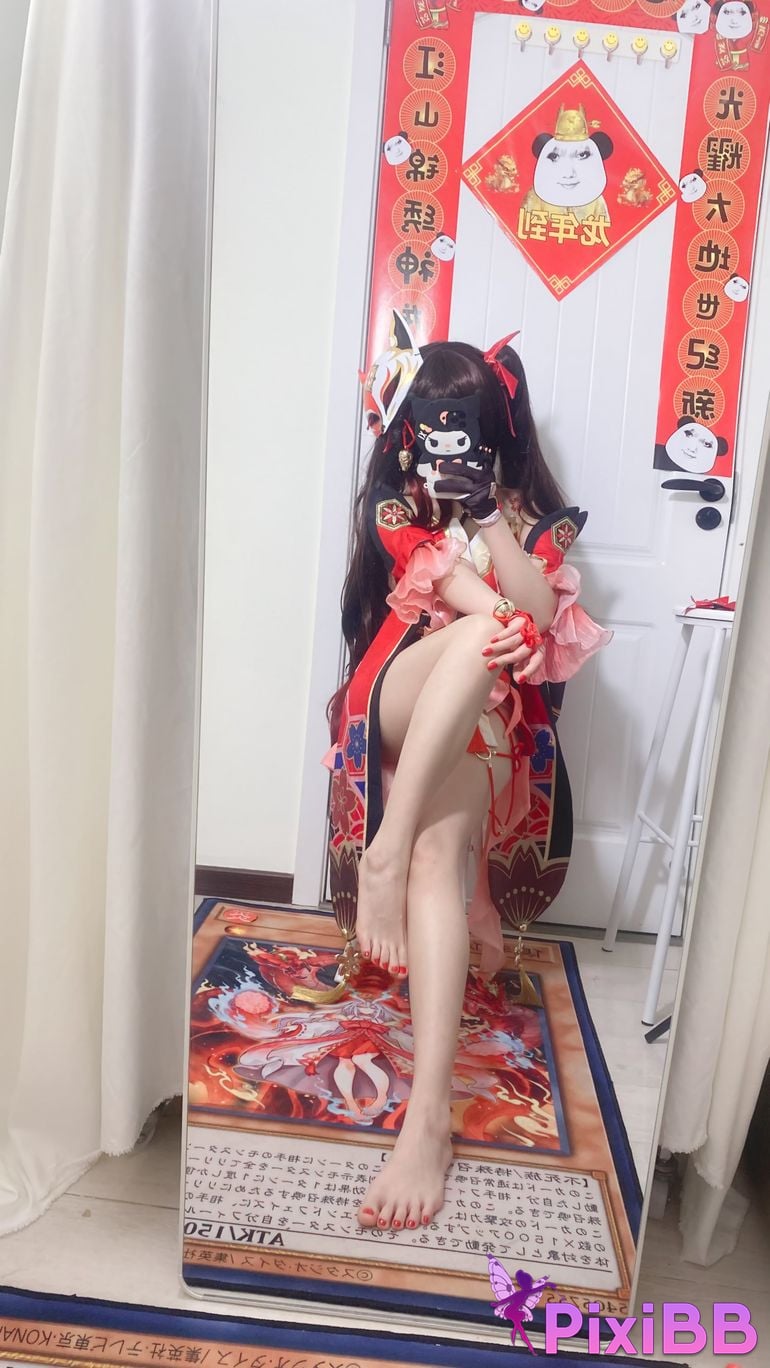 Cosplayer white oak Shirly Collapse Stardome Railway firework PixiBB.COM 005