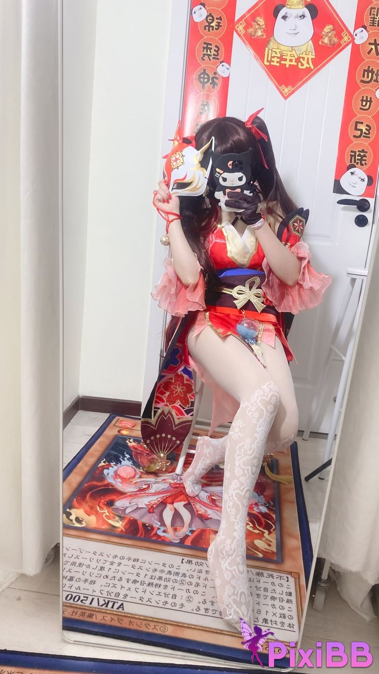 Cosplayer white oak Shirly Collapse Stardome Railway firework PixiBB.COM 006