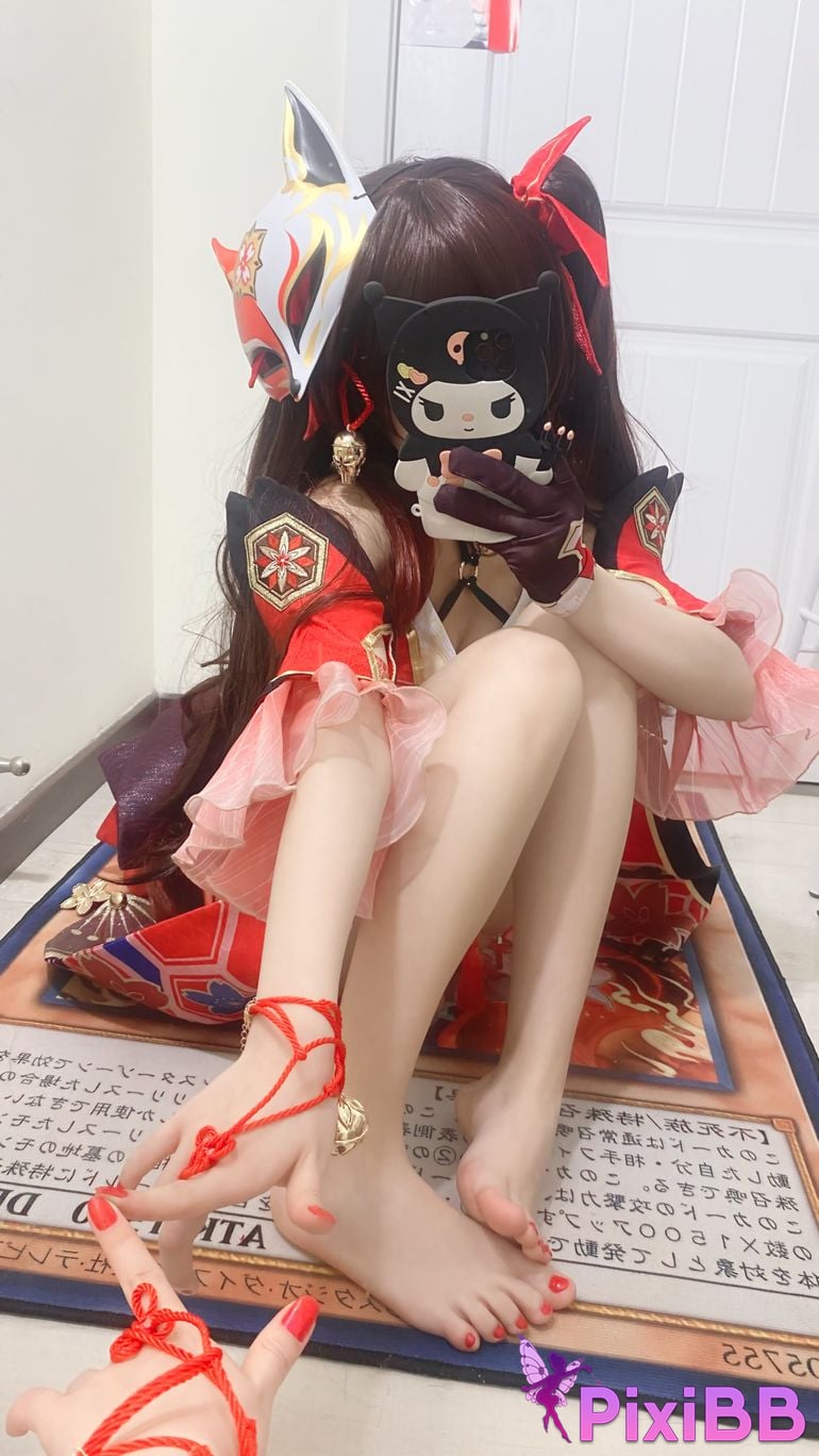 Cosplayer white oak Shirly Collapse Stardome Railway firework PixiBB.COM 007