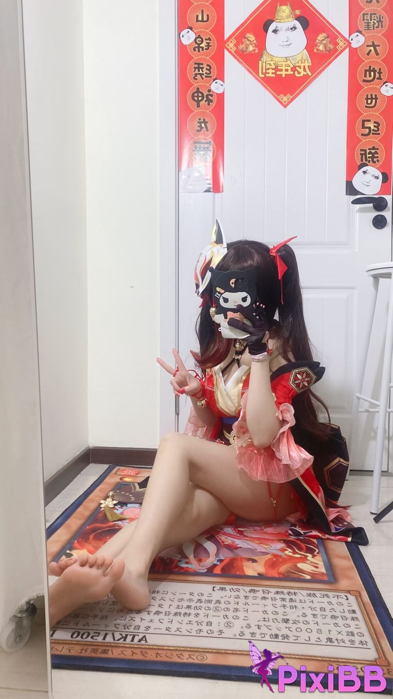 Cosplayer white oak Shirly Collapse Stardome Railway firework PixiBB.COM 009