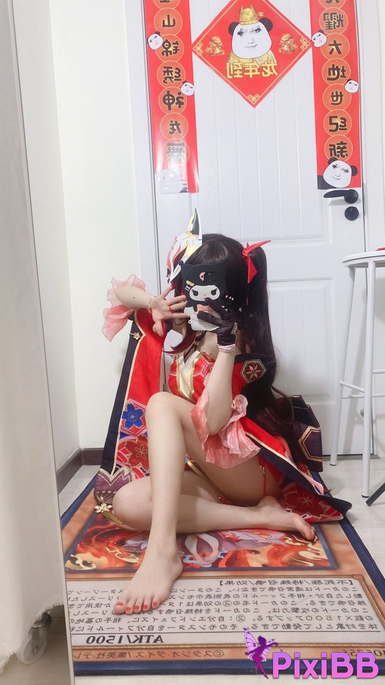 Cosplayer white oak Shirly Collapse Stardome Railway firework PixiBB.COM 010