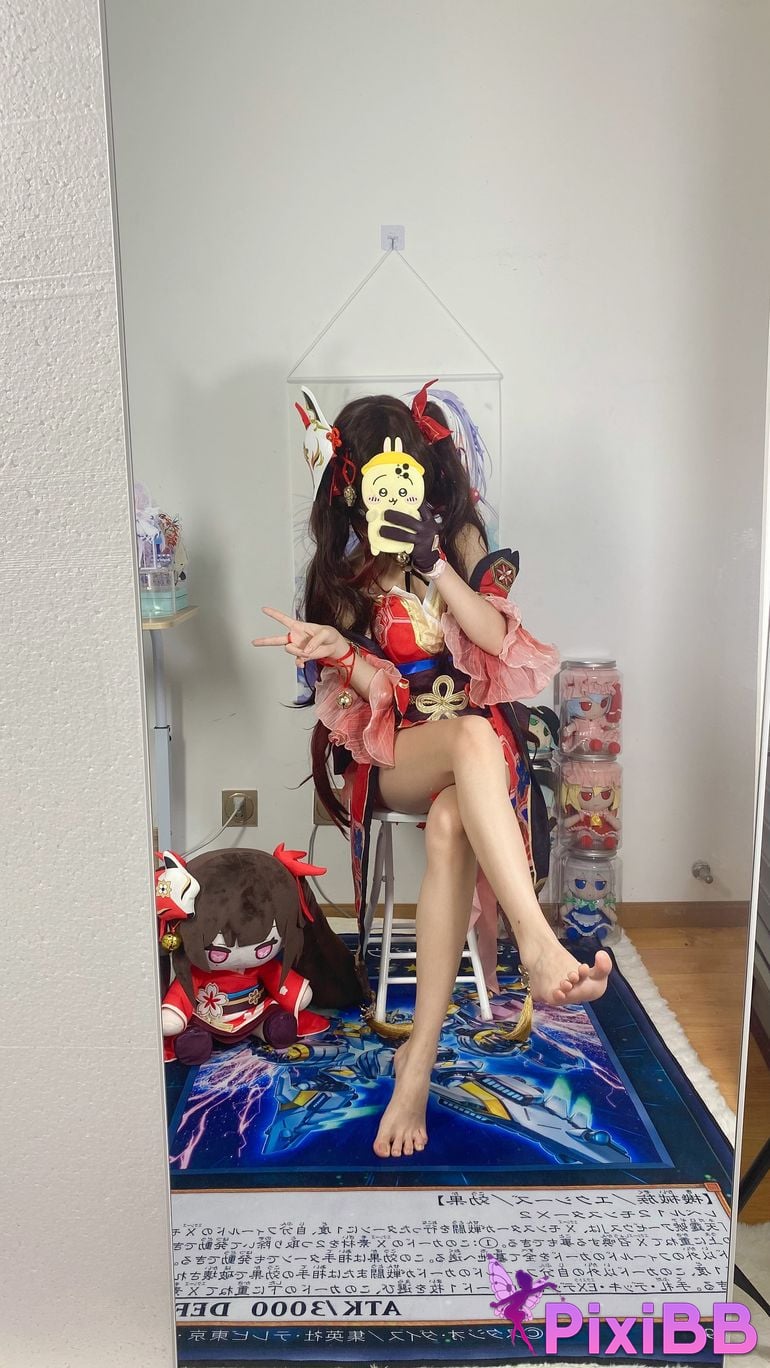 Cosplayer white oak Shirly Collapse Stardome Railway firework PixiBB.COM 012