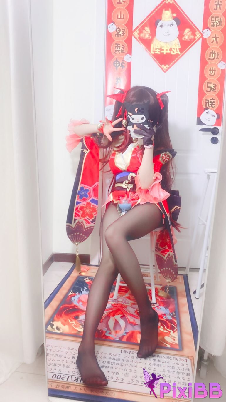 Cosplayer white oak Shirly Collapse Stardome Railway firework PixiBB.COM 013