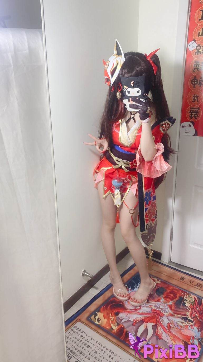 Cosplayer white oak Shirly Collapse Stardome Railway firework PixiBB.COM 015