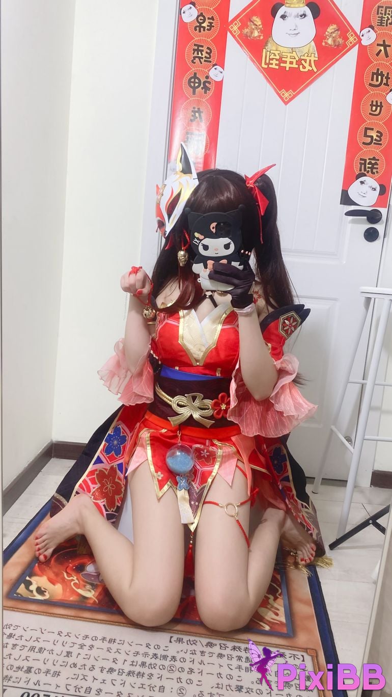 Cosplayer white oak Shirly Collapse Stardome Railway firework PixiBB.COM 016