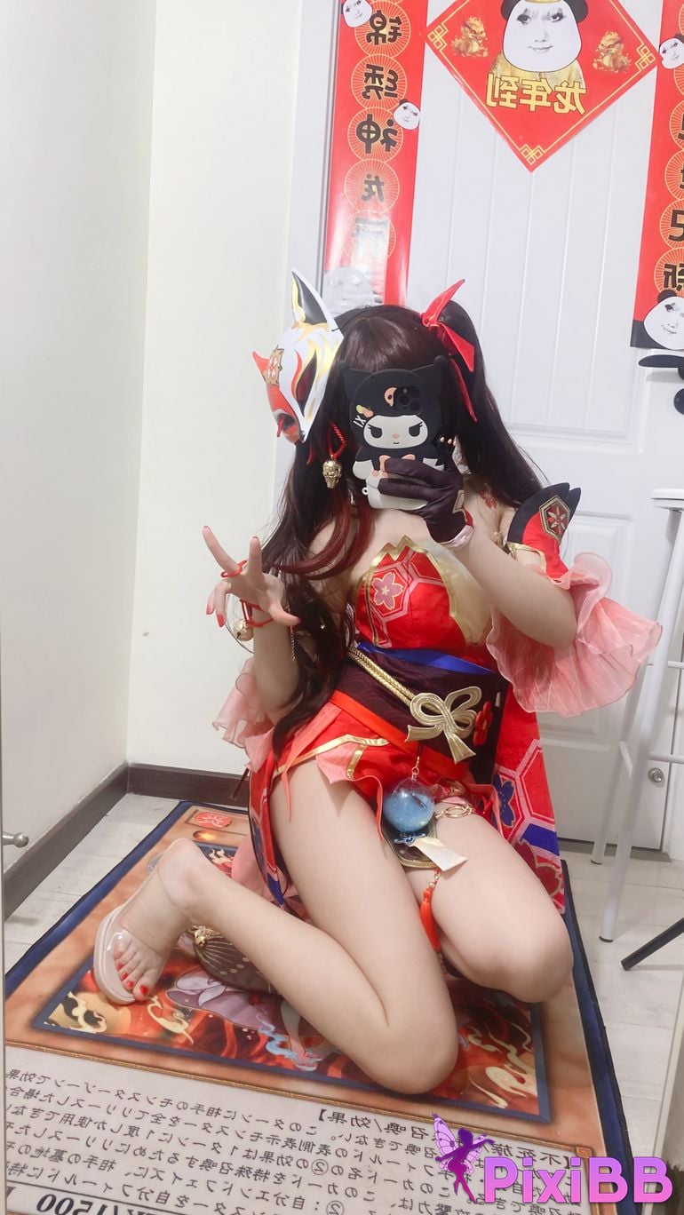 Cosplayer white oak Shirly Collapse Stardome Railway firework PixiBB.COM 017