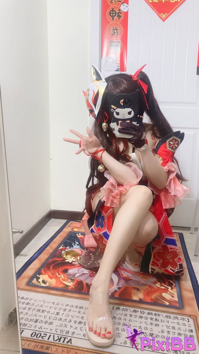 Cosplayer white oak Shirly Collapse Stardome Railway firework PixiBB.COM 019