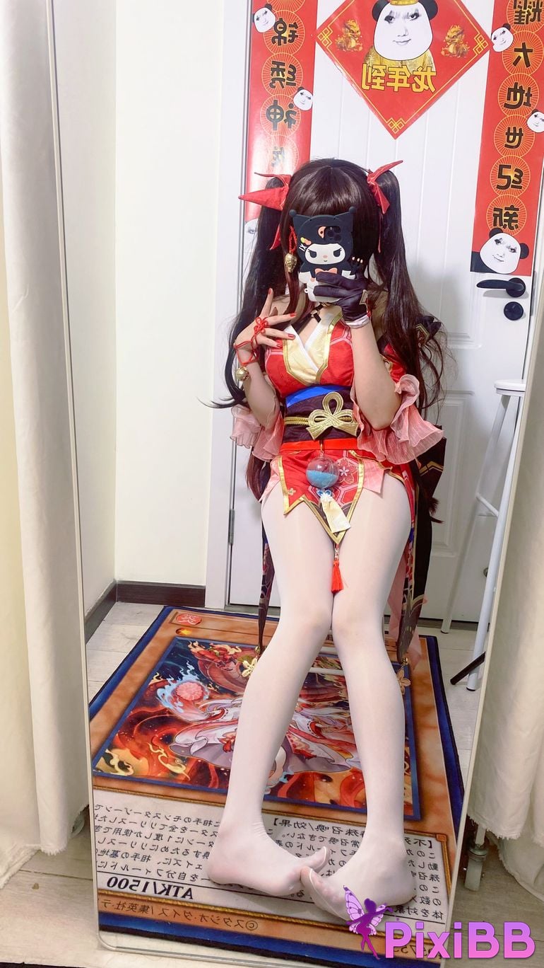 Cosplayer white oak Shirly Collapse Stardome Railway firework PixiBB.COM 021