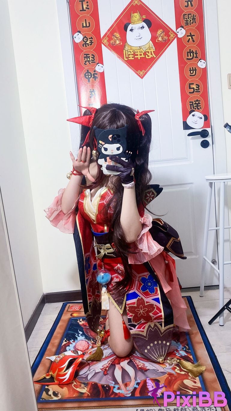 Cosplayer white oak Shirly Collapse Stardome Railway firework PixiBB.COM 024