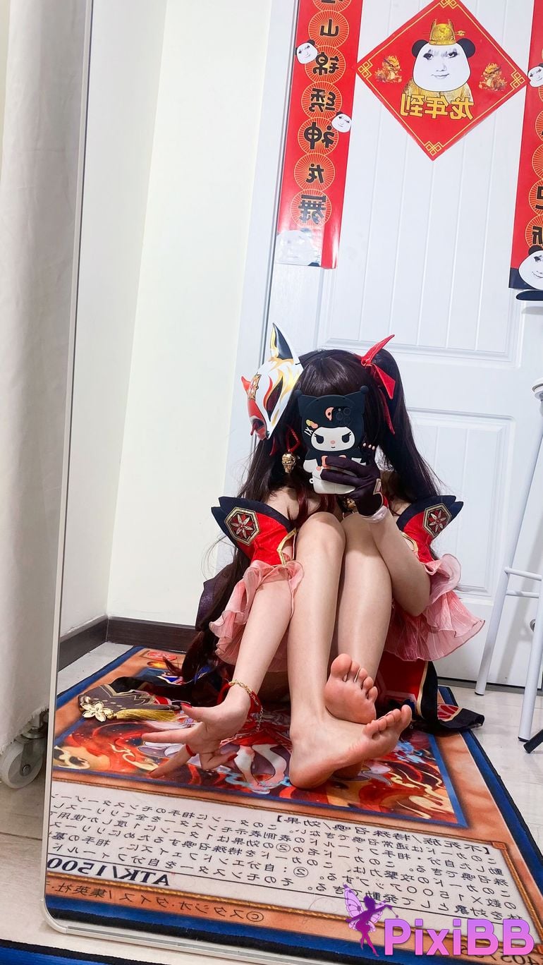 Cosplayer white oak Shirly Collapse Stardome Railway firework PixiBB.COM 026