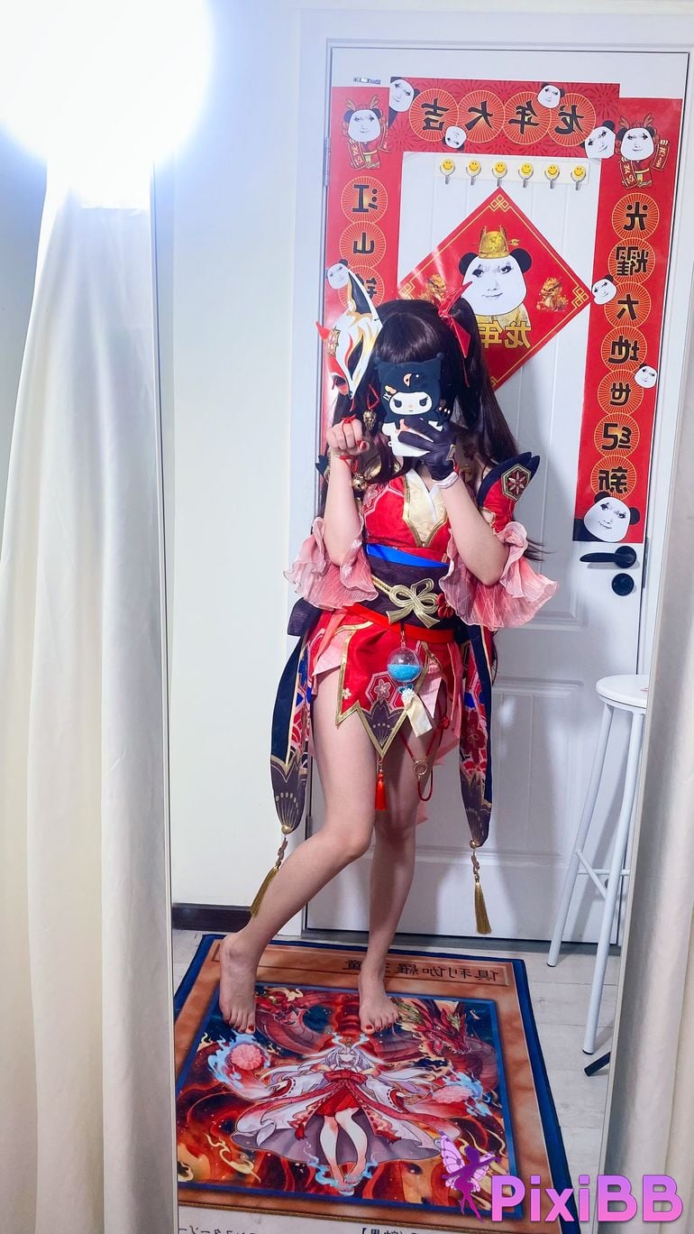 Cosplayer white oak Shirly Collapse Stardome Railway firework PixiBB.COM 027