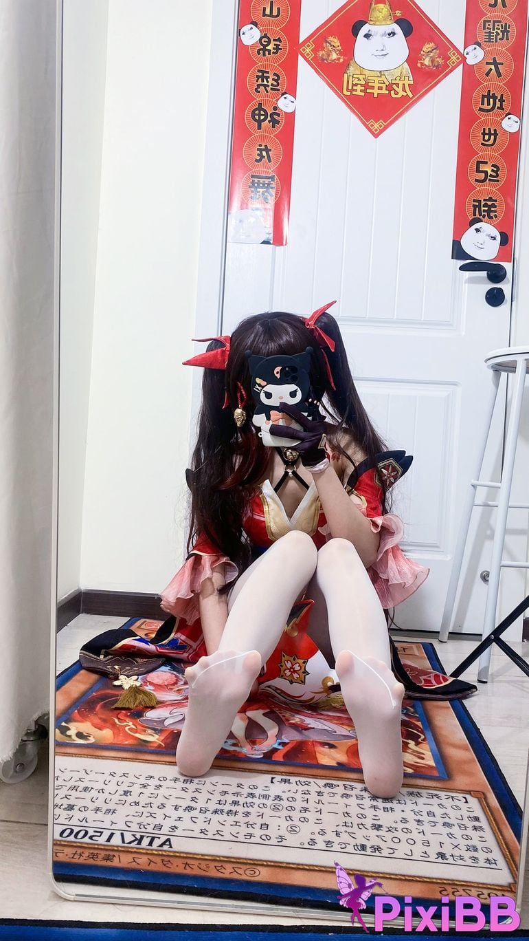 Cosplayer white oak Shirly Collapse Stardome Railway firework PixiBB.COM 035