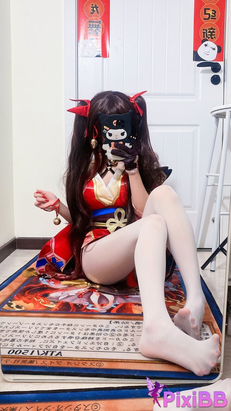 Cosplayer white oak Shirly Collapse Stardome Railway firework PixiBB.COM 036