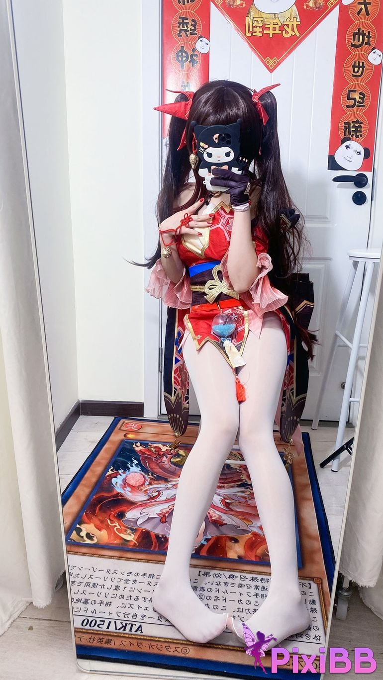 Cosplayer white oak Shirly Collapse Stardome Railway firework PixiBB.COM 037