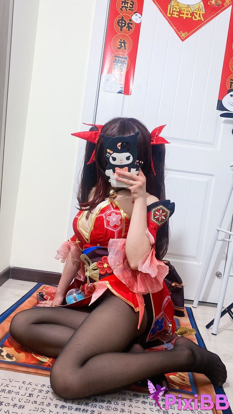 Cosplayer white oak Shirly Collapse Stardome Railway firework PixiBB.COM 038