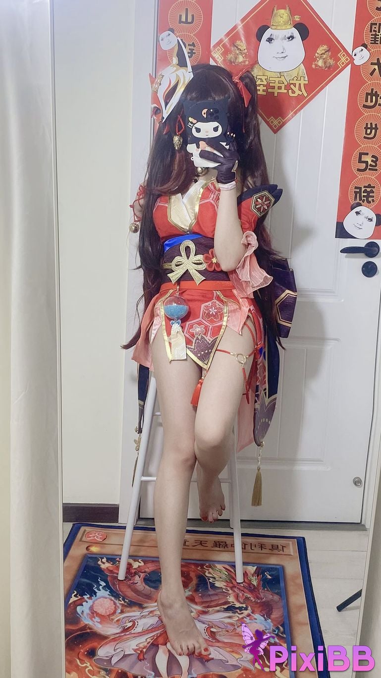 Cosplayer white oak Shirly Collapse Stardome Railway firework PixiBB.COM 040