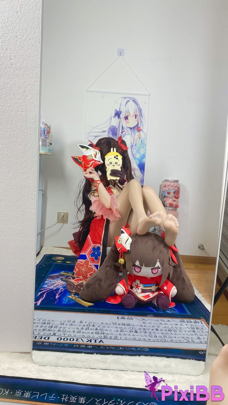 Cosplayer white oak Shirly Collapse Stardome Railway firework PixiBB.COM 047