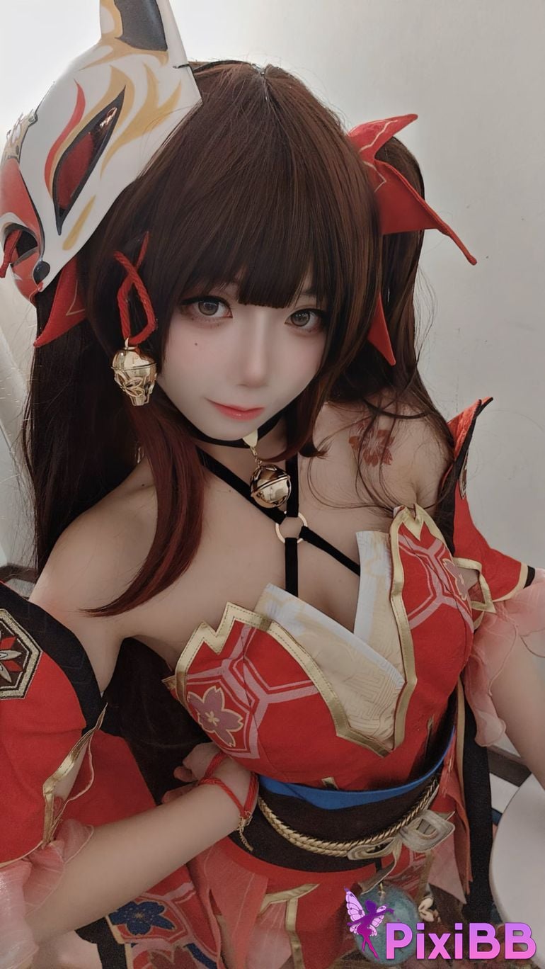 Cosplayer white oak Shirly Collapse Stardome Railway firework PixiBB.COM 048