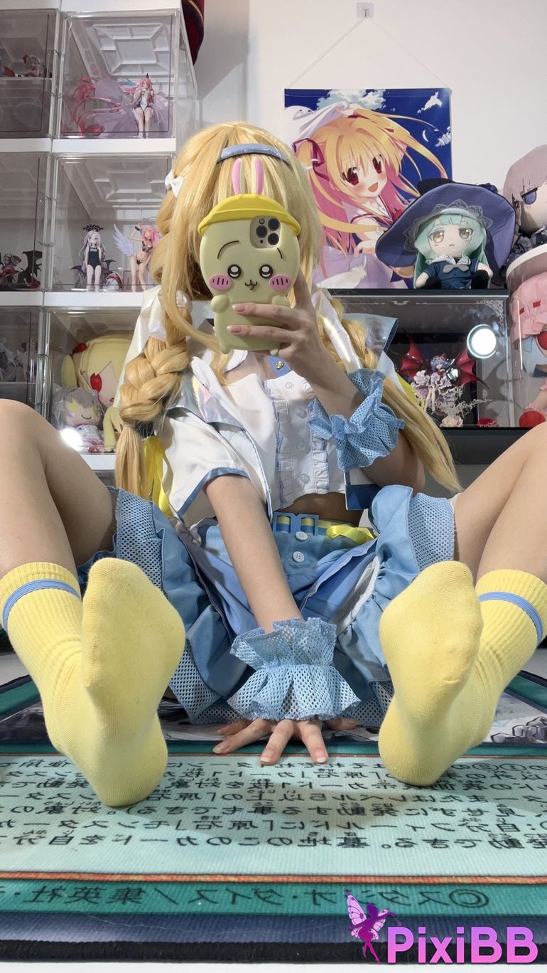 Cosplayer white oak Shirly piano sound PixiBB.COM 010