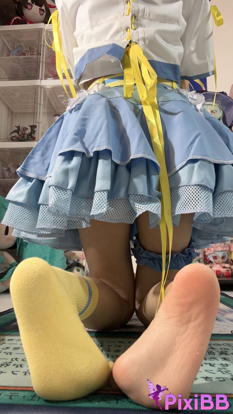 Cosplayer white oak Shirly piano sound PixiBB.COM 018