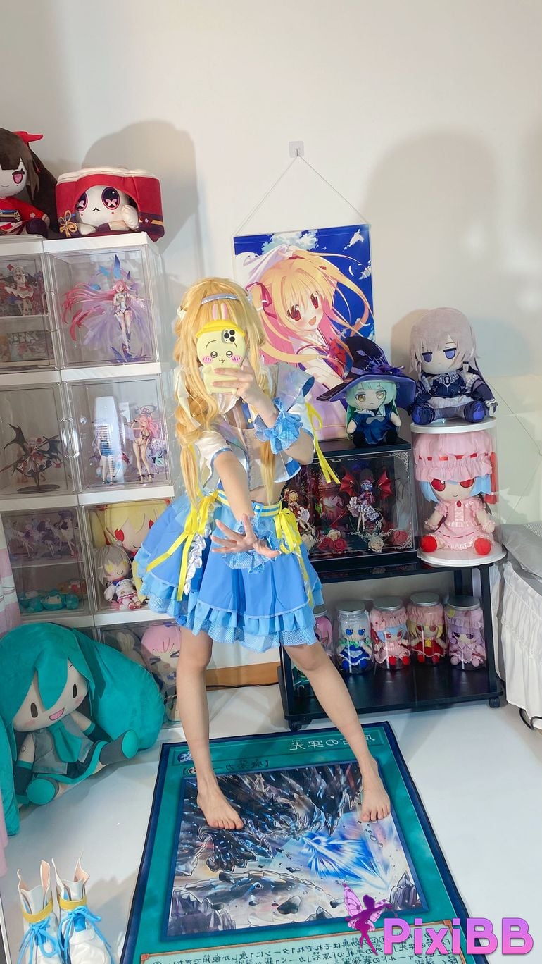 Cosplayer white oak Shirly piano sound PixiBB.COM 021