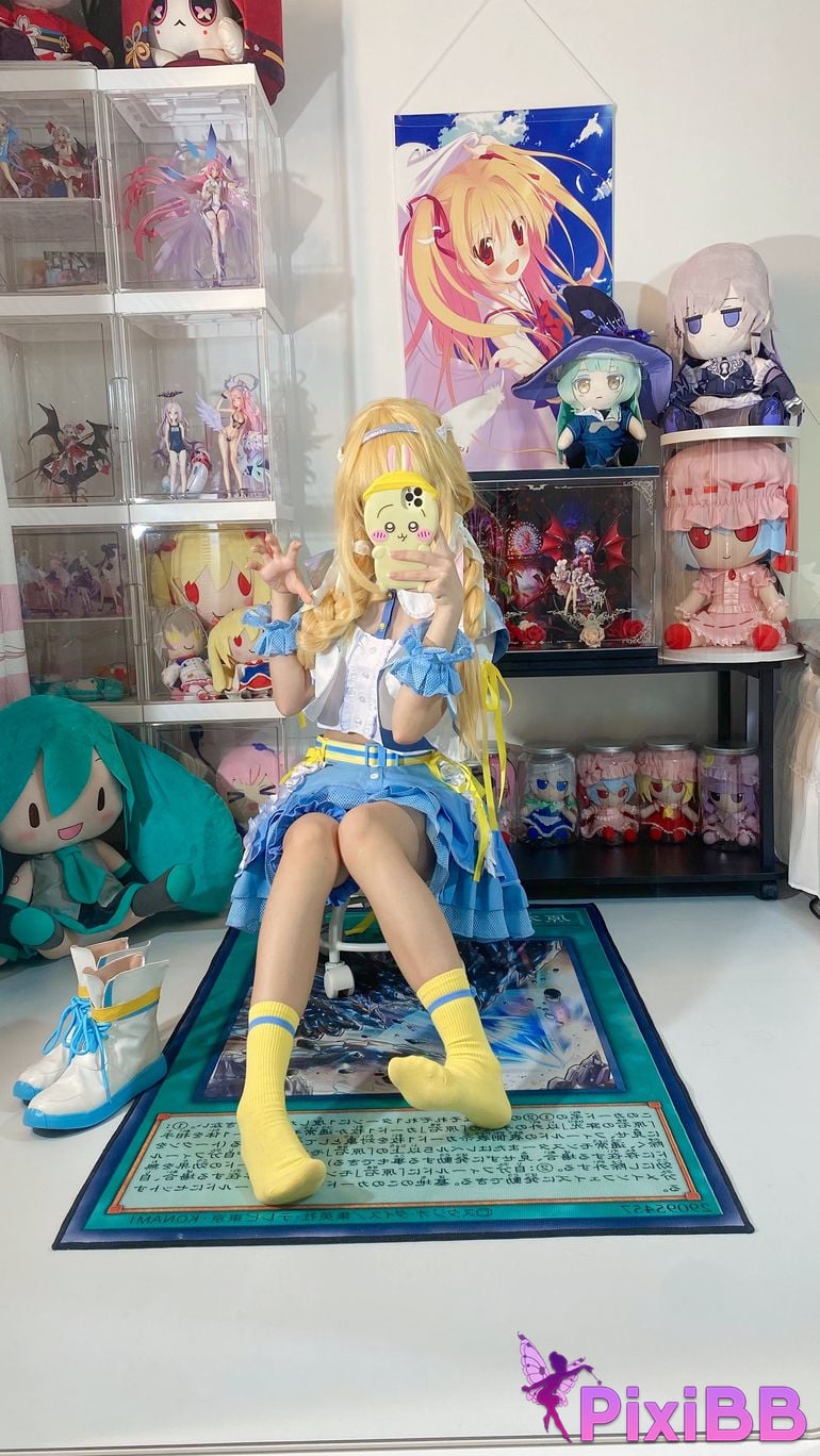 Cosplayer white oak Shirly piano sound PixiBB.COM 051