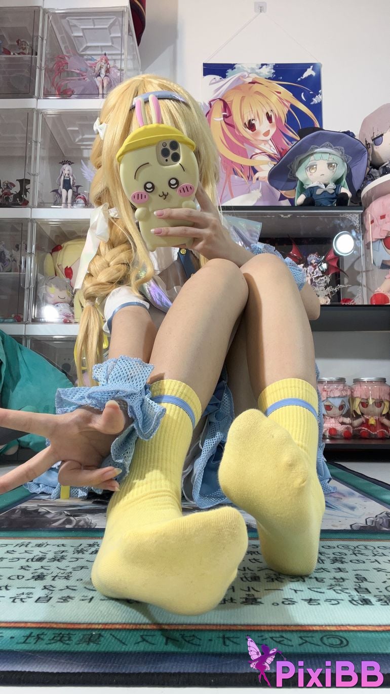 Cosplayer white oak Shirly piano sound PixiBB.COM 053