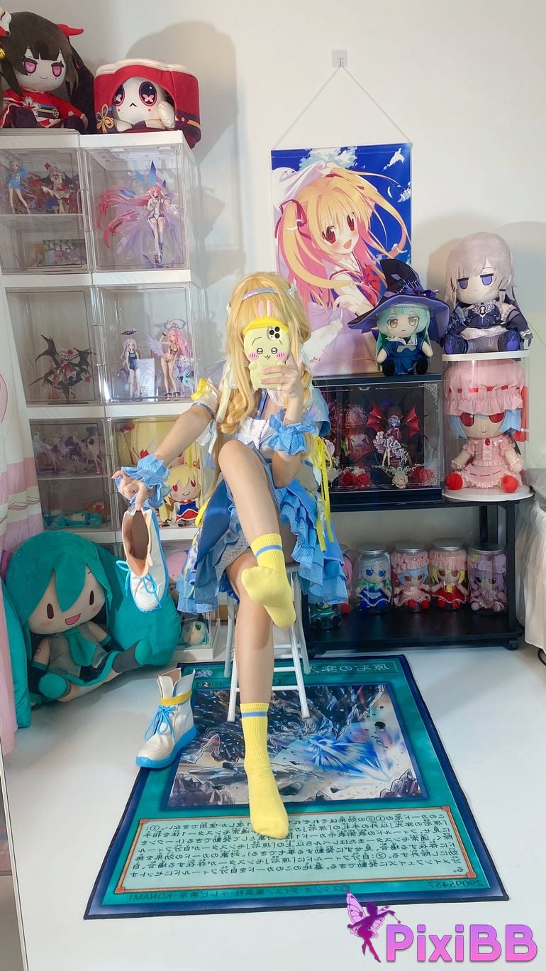 Cosplayer white oak Shirly piano sound PixiBB.COM 063